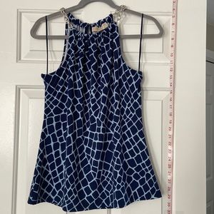 Michael Kors Halter Neck Giraffe Print Top - Small